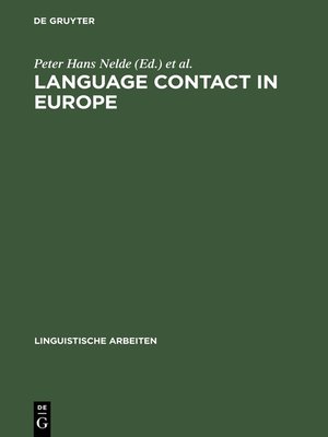 cover image of Language contact in Europe